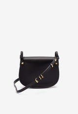 Valentino Small Flaneuse Leather Crossbody Bag Black 8W2B0T08FEF 0NO