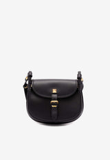 Valentino Small Flaneuse Leather Crossbody Bag Black 8W2B0T08FEF 0NO