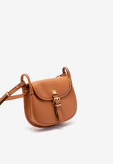 Valentino Small Flaneuse Leather Crossbody Bag Brown 8W2B0T08FEF WU1