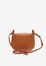 Valentino Small Flaneuse Leather Crossbody Bag Brown 8W2B0T08FEF WU1