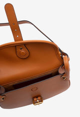 Valentino Small Flaneuse Leather Crossbody Bag Brown 8W2B0T08FEF WU1
