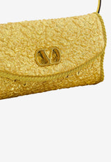 Valentino DeVain Jacquard Shoulder Bag Gold 8W2B0T31AUZ L01