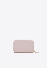 Valentino VLogo Leather Wallet Pink