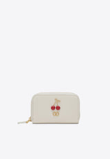Valentino VLogo Leather Wallet White