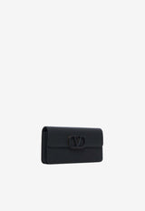 Valentino VLogo Signature Calfskin Clutch Bag Black 8W2P0S93RQR 0NO