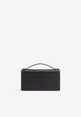 Valentino VLogo Signature Leather Chain Clutch Black 8W2P0W42SNP 0NO