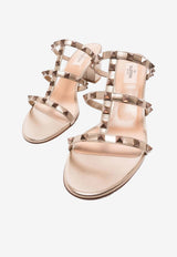 Valentino Rockstud 60 Metallic Leather Mules Metallic 8W2S0C47JXH S69