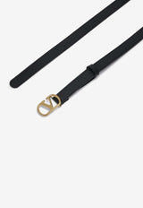 Valentino VLogo Signature Leather Belt Black 8W2T0SM7IYR/S_VALE-0NO