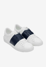 Valentino Open Leather Low-Top Sneakers  White 8Y2S0830BLU/S_VALE-M15