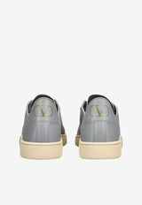 Valentino Royco Nappa Leather Sneakers Gray 8Y2S0K34BYA 9TU