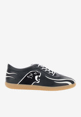 Valentino Kicky Nappa Leather Low-Top Sneakers Black 8Y2S0M31SJQ C5V