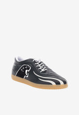 Valentino Kicky Nappa Leather Low-Top Sneakers Black 8Y2S0M31SJQ C5V