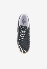 Valentino Kicky Nappa Leather Low-Top Sneakers Black 8Y2S0M31SJQ C5V