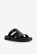 Valentino Studshield Calfskin Slides Black 8Y2S0M95BEK 0NO
