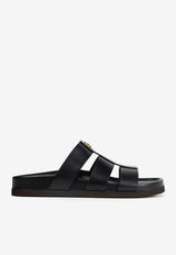 Valentino Studshield Calfskin Slides Black 8Y2S0M95BEK 0NO