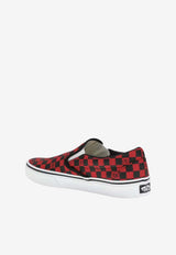 Valentino X Vans VLogo Checkerboard Slip-On Sneakers Red 8Y2S0M96HPK JV7