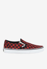 Valentino X Vans VLogo Checkerboard Slip-On Sneakers Red 8Y2S0M96HPK JV7