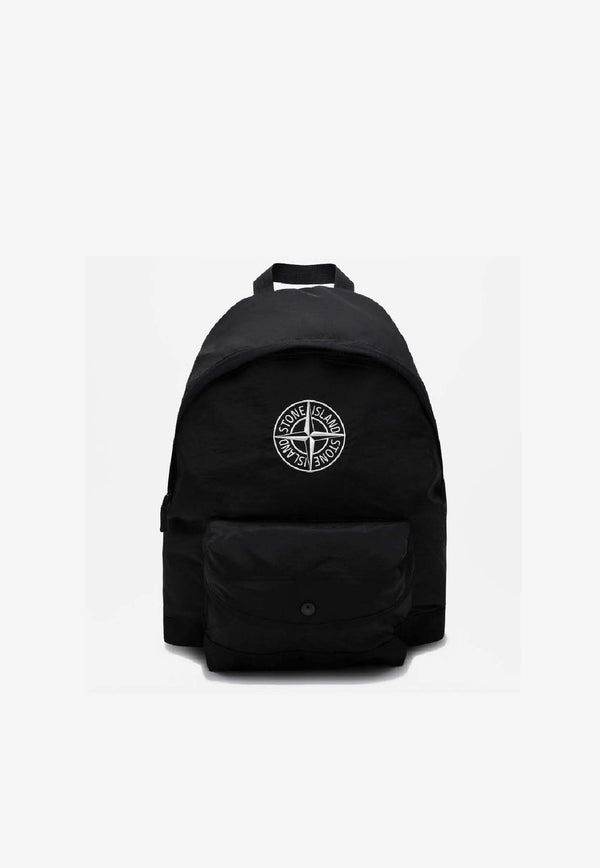 Stone Island Compass Logo Backpack Black 9200002S0064/R_STONE-V0029