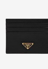 Triangle Logo Leather Cardholder
