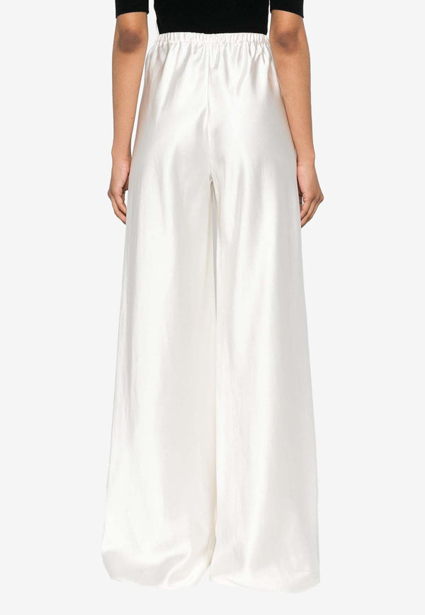 Zimmermann Harmony Wide-Leg Satin Pants White 9978PS242WHITE