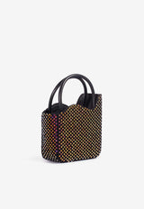 Le Silla Mini Ivy Crystal-Embellished Top Handle Bag 9979UBAGXXXXSAS 432 Multicolor
