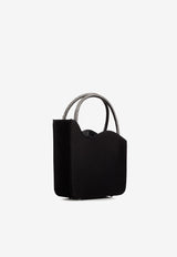 Le Silla Mini Ivy Crystal Satin Top Handle Bag Black 9981UBAGXXXXSAT 294