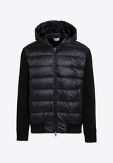 Moncler Zip-Up Cardigan with Padded Panel Black 9B000-22M1131/P_MONCL-999