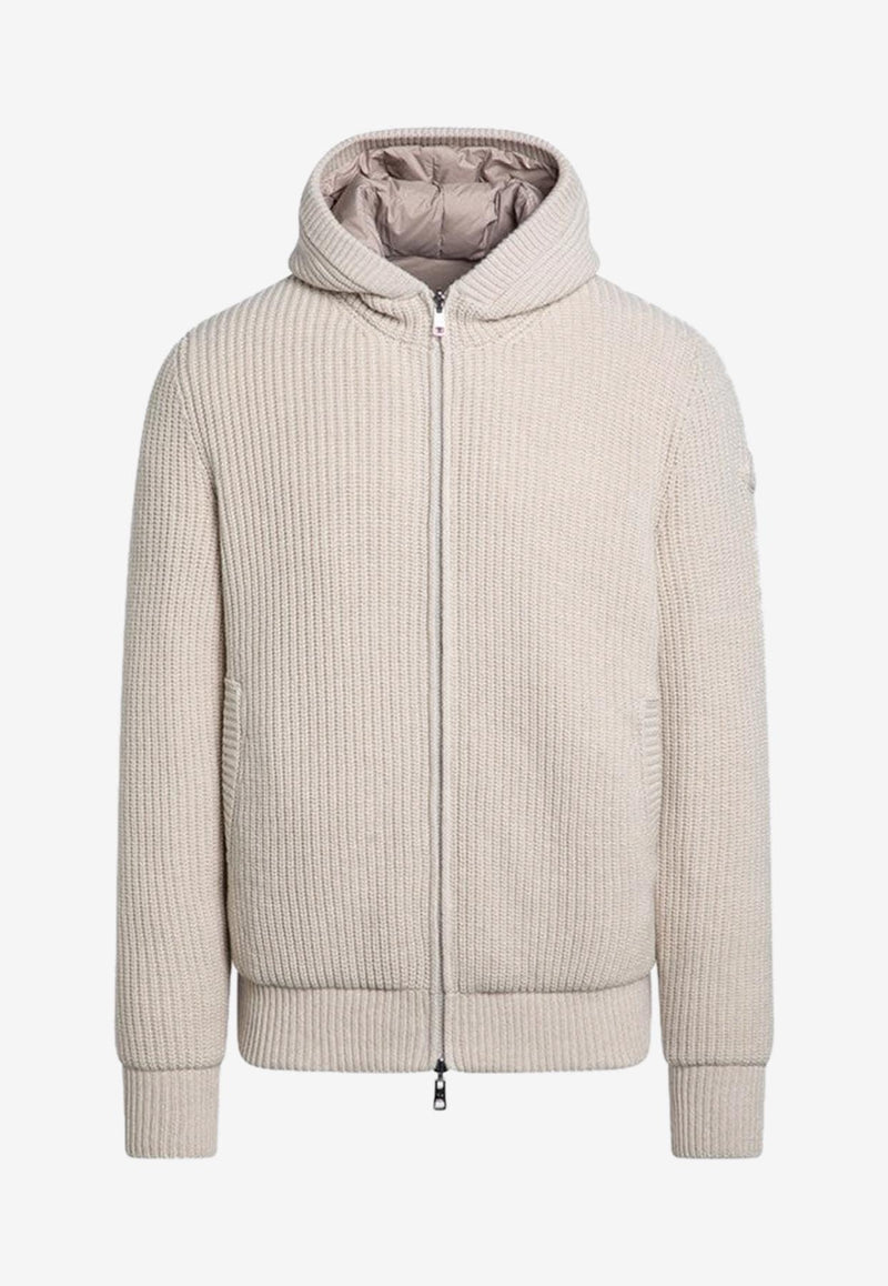 Moncler Reversible Wool and Cashmere Padded Jacket Beige 9B000-35M4281/P_MONCL-215