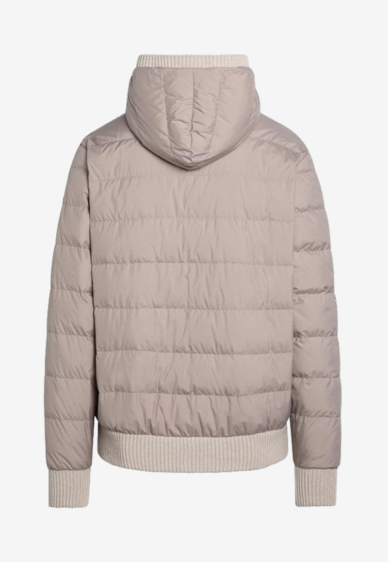 Moncler Reversible Wool and Cashmere Padded Jacket Beige 9B000-35M4281/P_MONCL-215