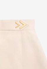 Valentino VGold Crepe Couture Midi Skirt Vanilla 9B3RAFD51CF AD6