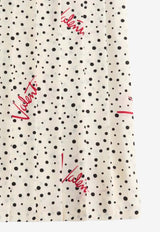 Valentino Plusdepois Bubble Print Crepe De Chine Maxi Skirt White 9B3RAFH0A9N 3G5