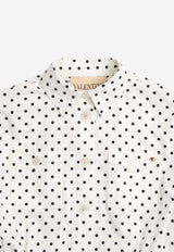 Valentino Plusdepois Print Poplin Midi Dress White 9B3VAKY1ACJ A01