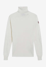 Moncler Grenoble Wool-Blend Turtleneck Sweater White 9F00001M1122/R_MONGR-04A