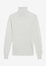 Moncler Grenoble Wool-Blend Turtleneck Sweater White 9F00001M1122/R_MONGR-04A