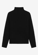 Moncler Logo Patch High-Neck Sweater Black 9F00006M4281/R_MONCL-999