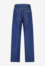 Valentino VGold Straight-Leg Jeans Blue 9V3DE15CBKP 558