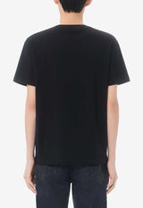 Valentino Mini VGold T-shirt Black 9V3MG10VBGR 0NO
