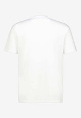 Valentino VLogo Embroidered T-shirt White 9V3MG10VBMM 0BO