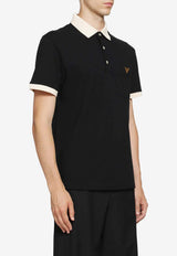 Valentino VGold Polo T-shirt Black 9V3MH01KBGT 9RA