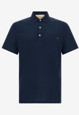 Valentino Mini VGold Polo T-shirt Navy 9V3MH04VBMD D51