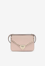 Valentino Small Rockstud Crossbody Bag in Calfskin Pink 9W2B0T76VSF 16Q