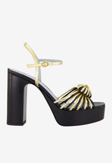 Valentino Coeur Royal 115 Platform Sandals Black 9W2S0LY2GPJ AHB