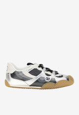 Valentino Amphibia Mesh and Laminated Leather Sneakers Multicolor 9W2S0NB8SPE 9NZ