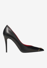 Valentino VLogo 105 Leather Pumps Black 9W2S0QD7YEA 0NO
