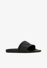Valentino Viva Superstar Rubber Slides Black 9Y2S0J93MYC 0NO