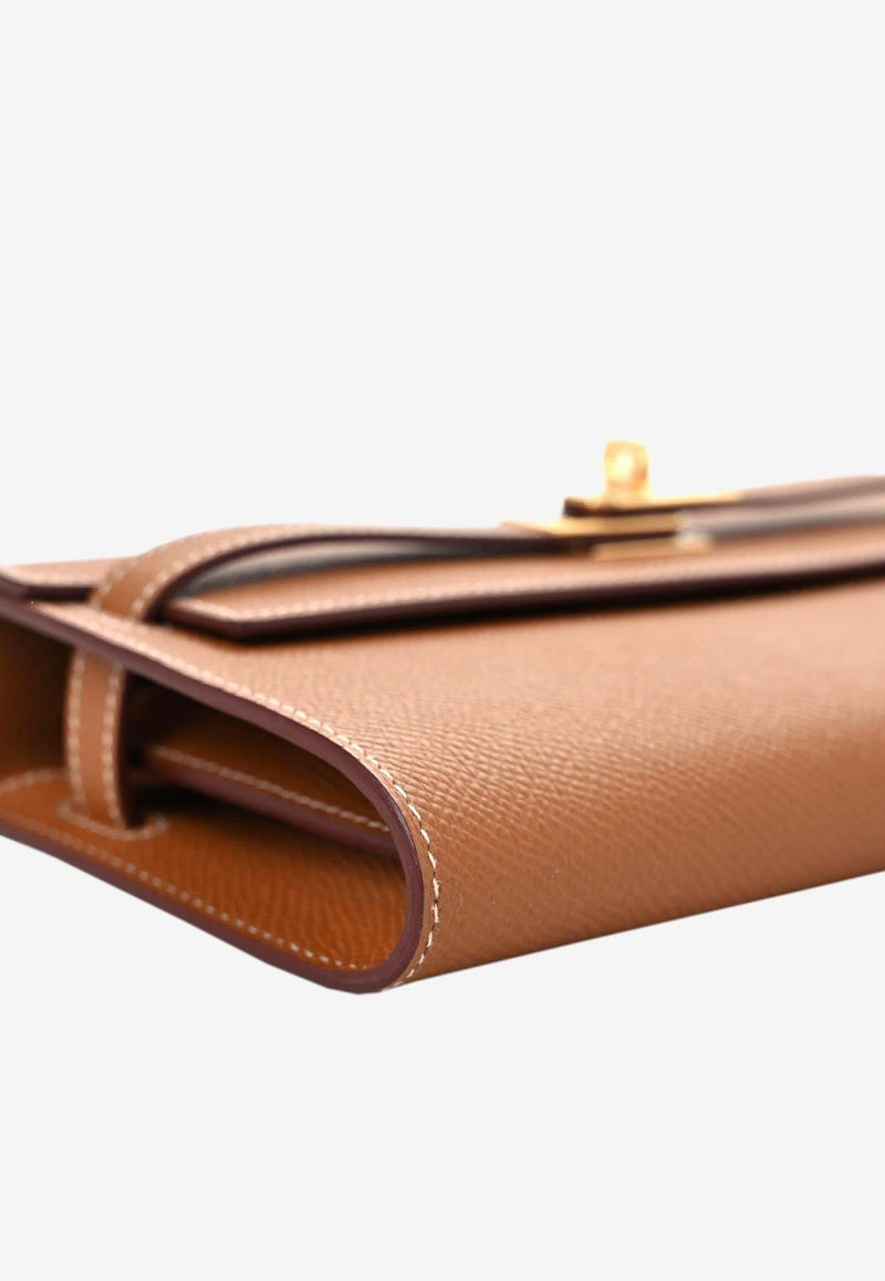 Hermès Kelly To Go Wallet in Gold Epsom with Gold Hardware