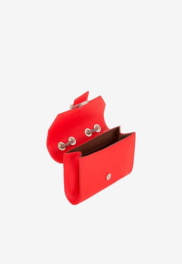 PINEL et PINEL Mini Lily Nappa Leather Shoulder Bag Red A-00084_RED