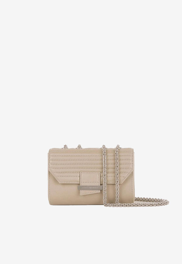 PINEL et PINEL Mini Lily Nappa Leather Shoulder Bag Gray A-00087_GREY