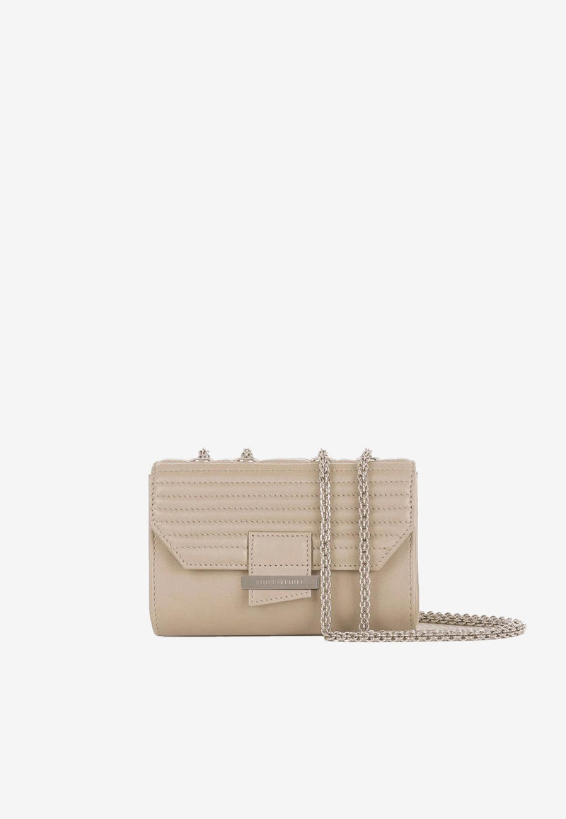 PINEL et PINEL Mini Lily Nappa Leather Shoulder Bag Gray A-00087_GREY