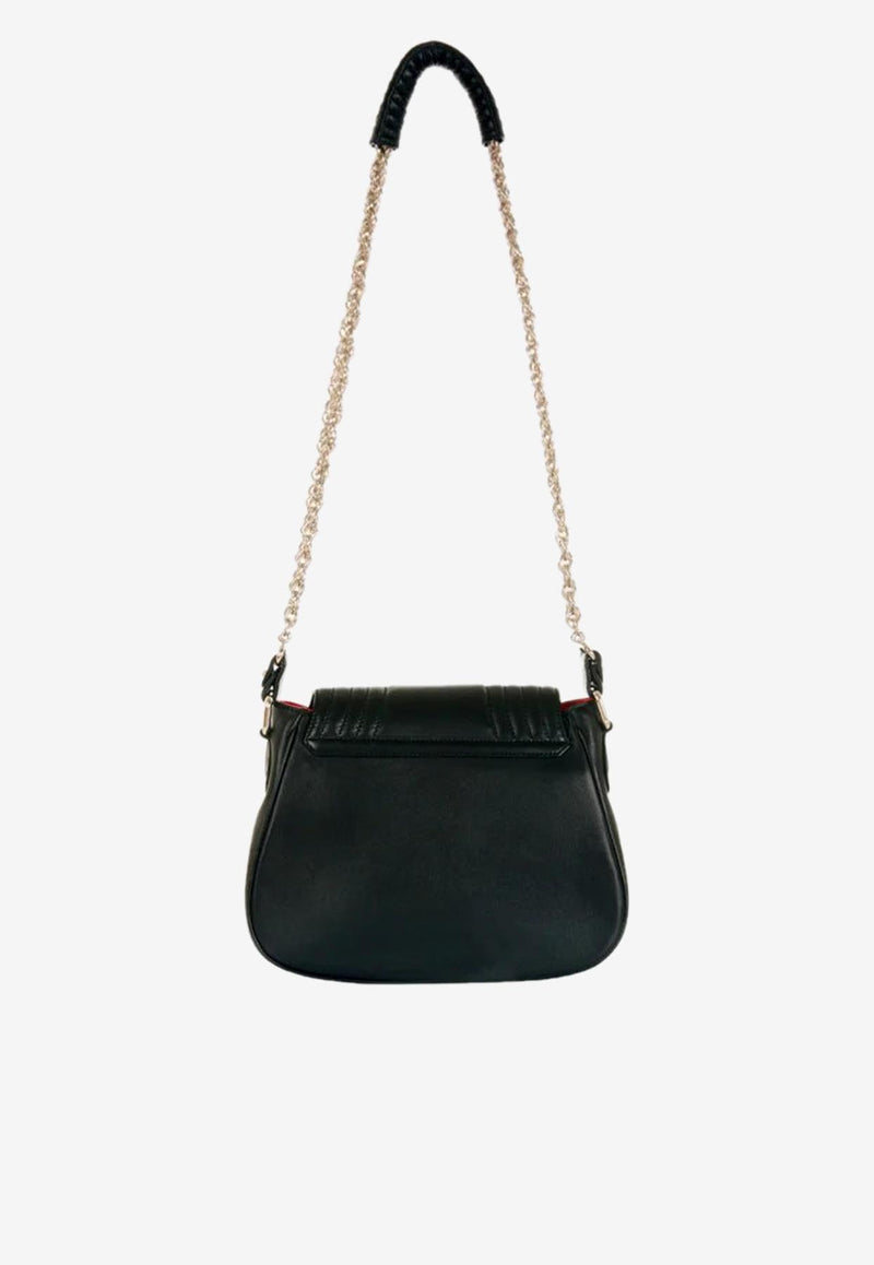 PINEL et PINEL Medium Joan Quilted Leather Shoulder Bag Black A-00099_BLACK